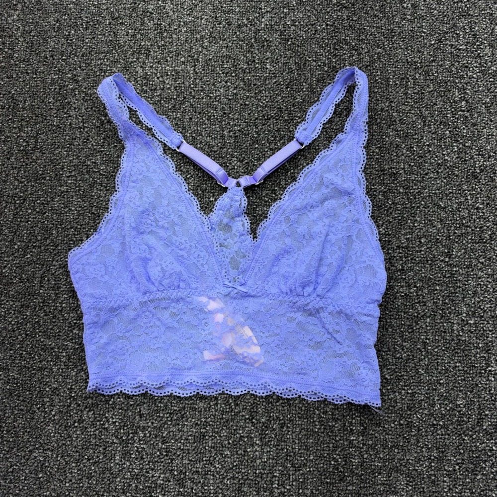 Victoria's Secret Lace Racerback Bralette Womens Sz small NEW lounge comfort